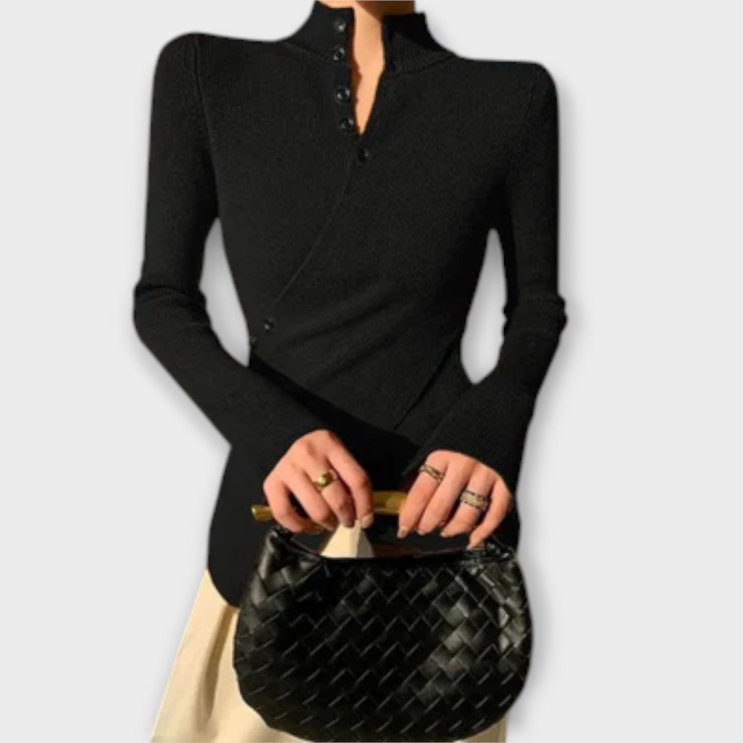Michiko – Elegant cotton knit sweater