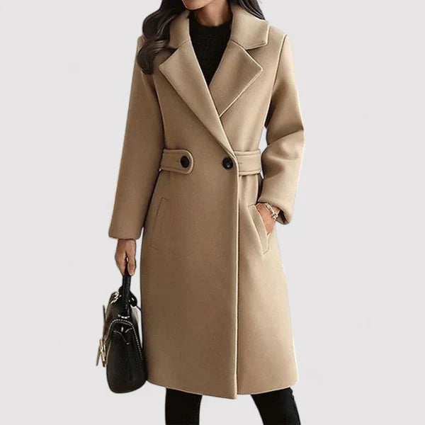 Clara - Wool coat with belt