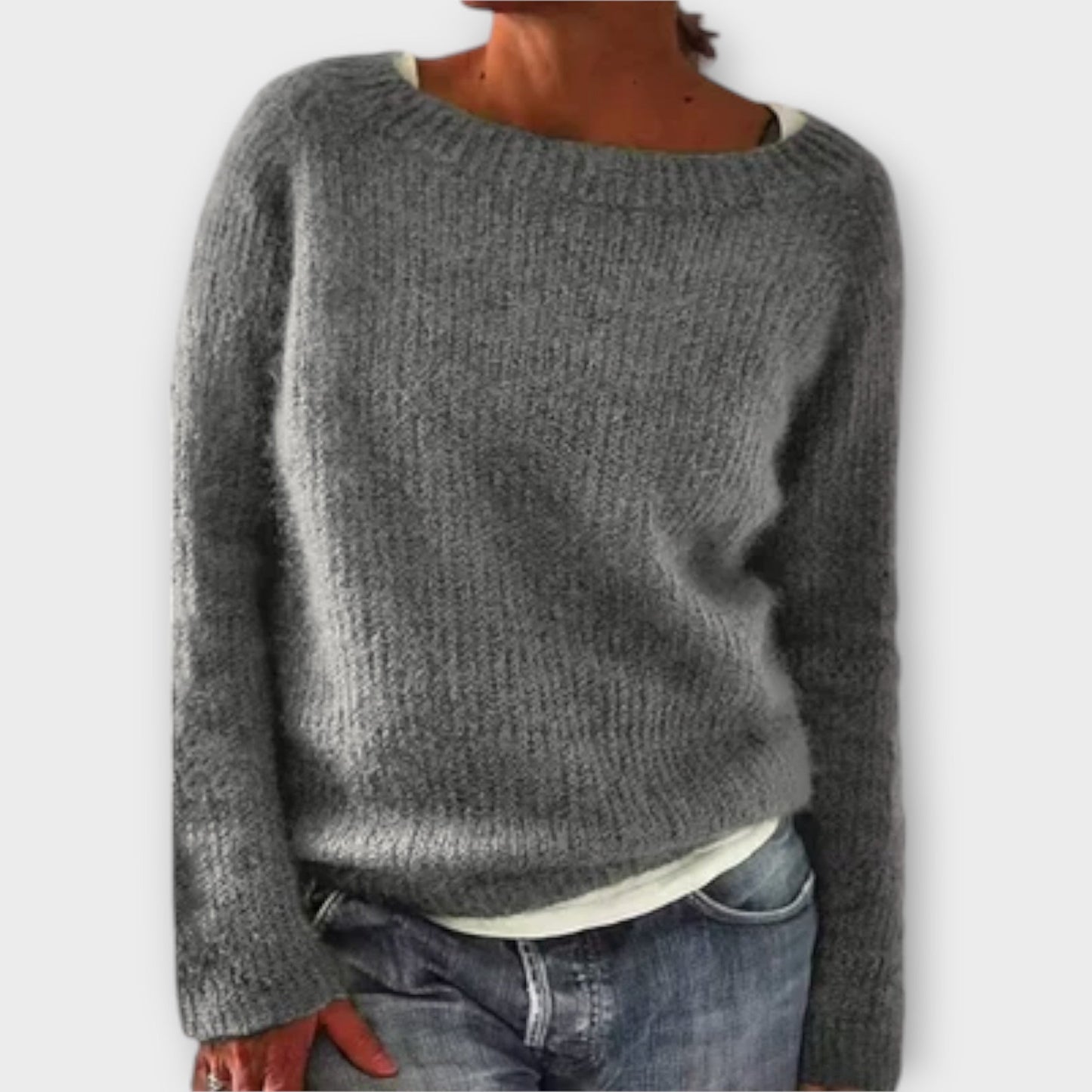 Regine – plain knitted sweater