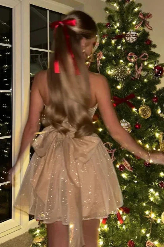Aiah | Mini glitter dress