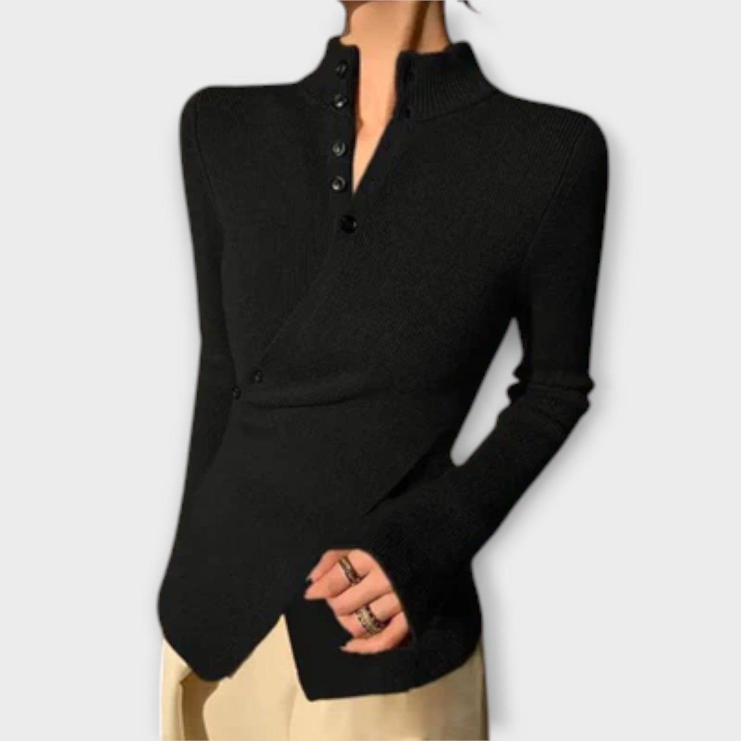 Michiko – Elegant cotton knit sweater