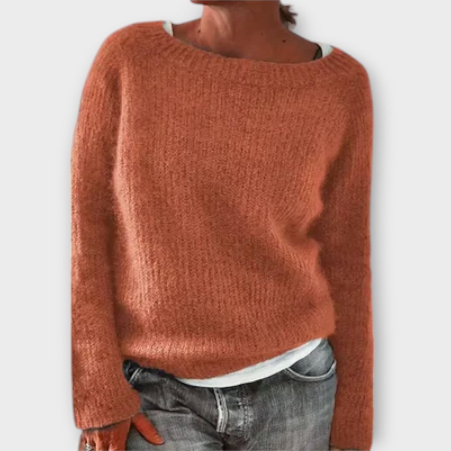 Regine – plain knitted sweater