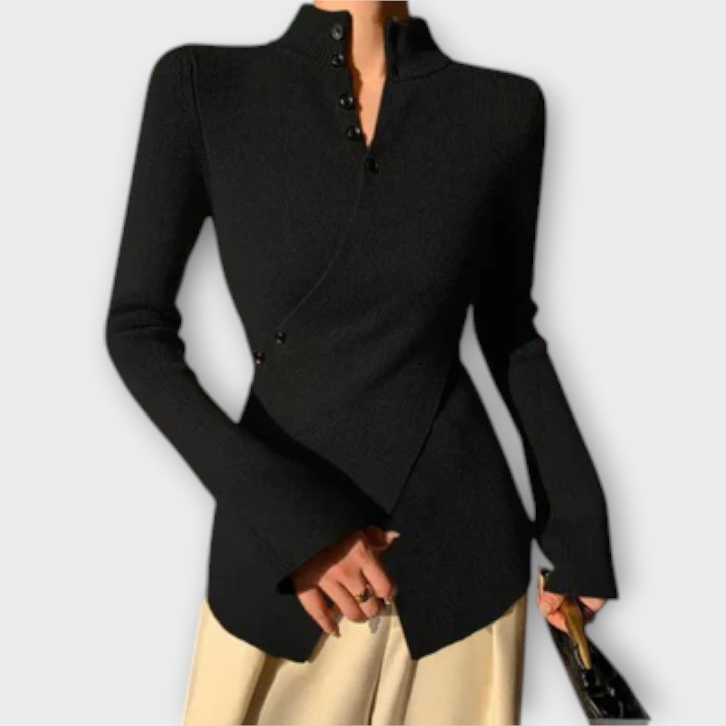 Michiko – Elegant cotton knit sweater