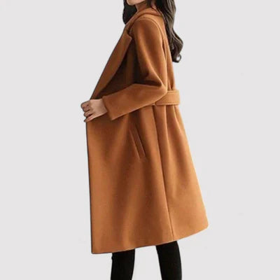 Clara - Wool coat with belt