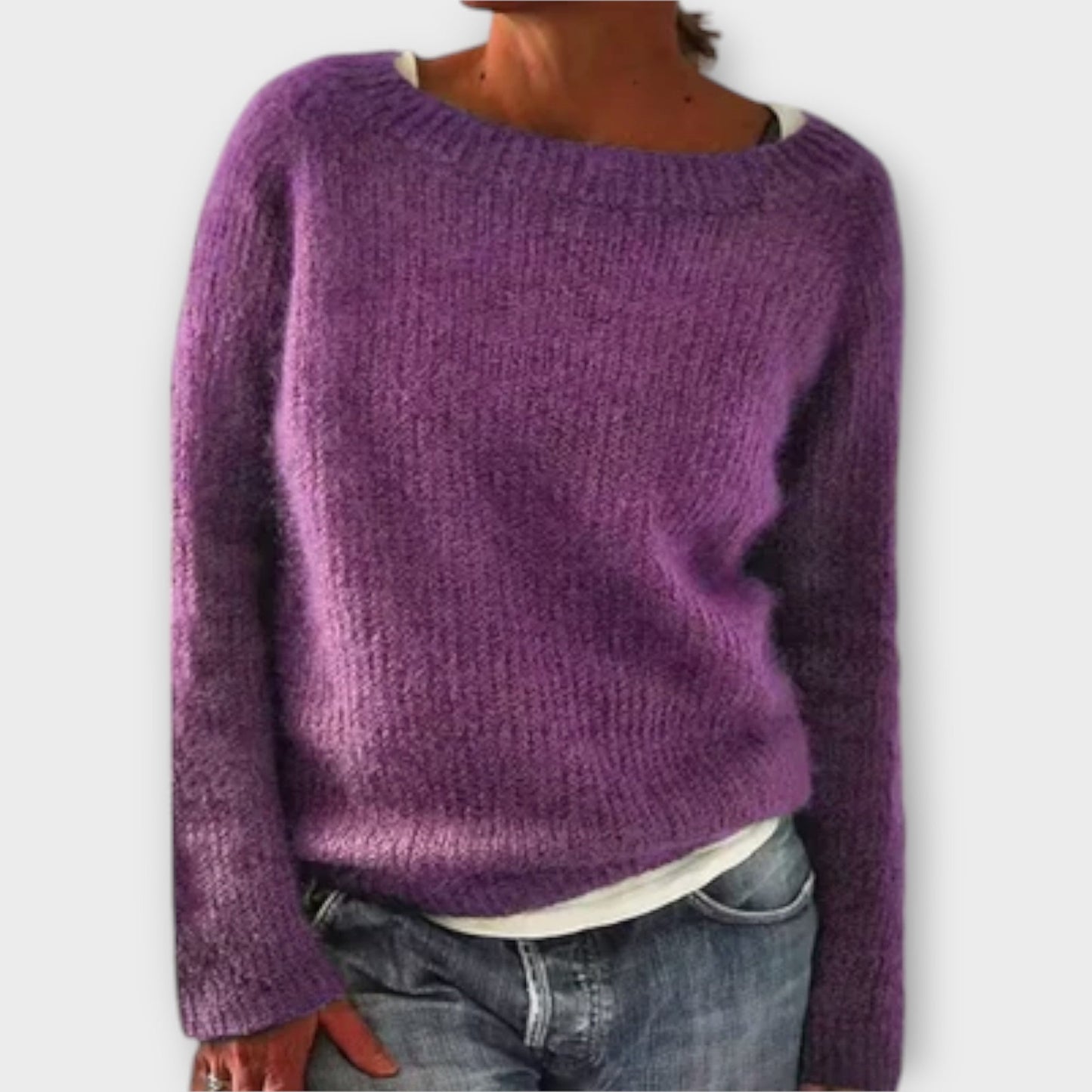 Regine – plain knitted sweater
