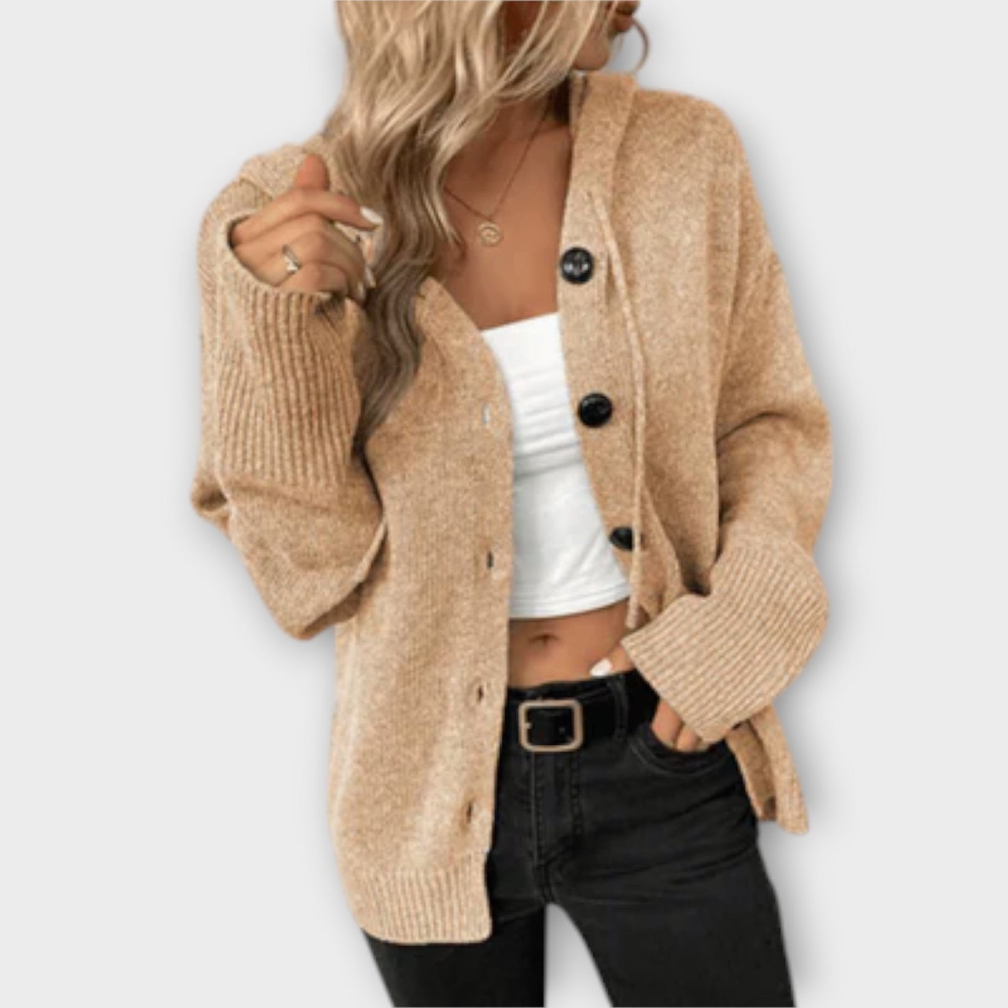 Brittan - Knitted cardigan with buttons
