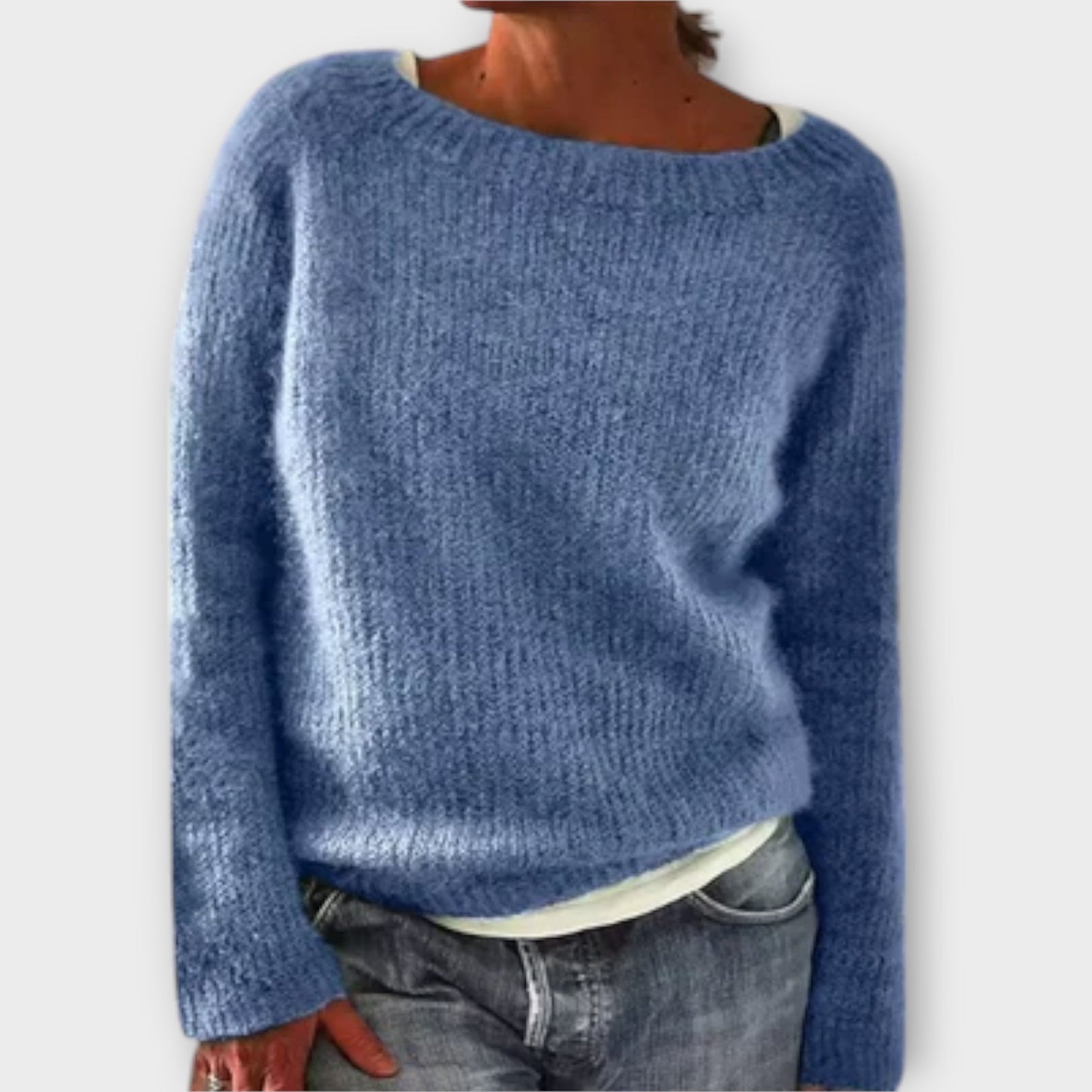 Regine – plain knitted sweater
