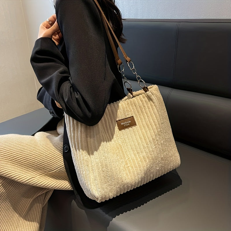 Flair. - Soft corduroy shoulder bag