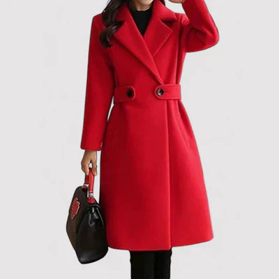 Clara - Wool coat with belt