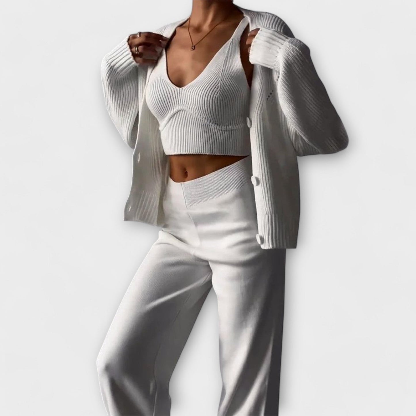 Delia - 3-piece knit set