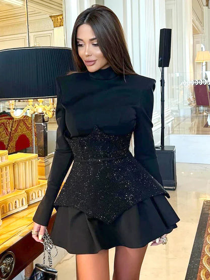 Emelie - glittery mini dress