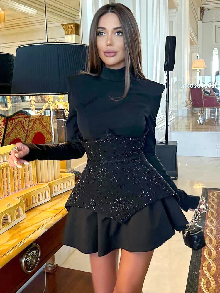 Emelie - glittery mini dress