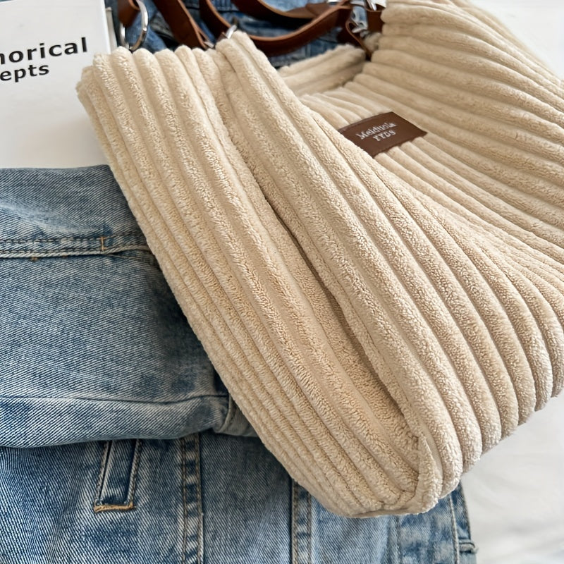 Flair. - Soft corduroy shoulder bag