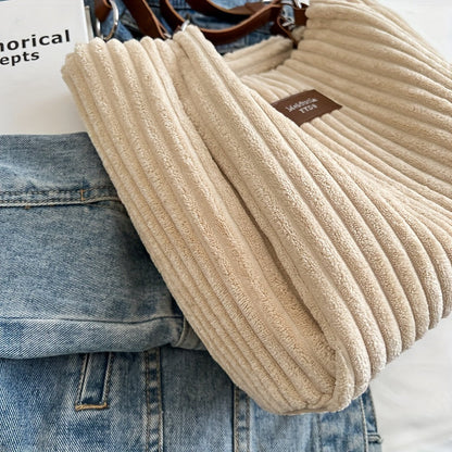 Flair. - Soft corduroy shoulder bag
