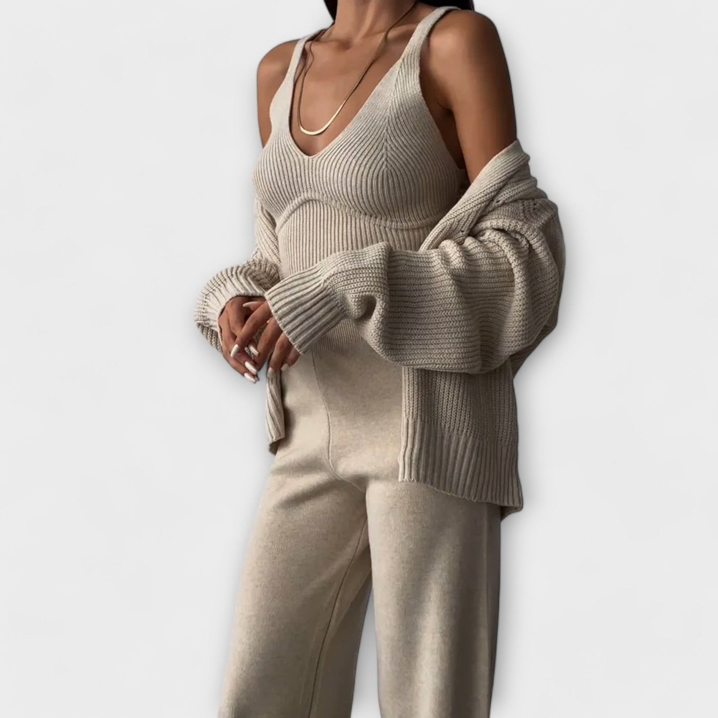 Delia - 3-piece knit set