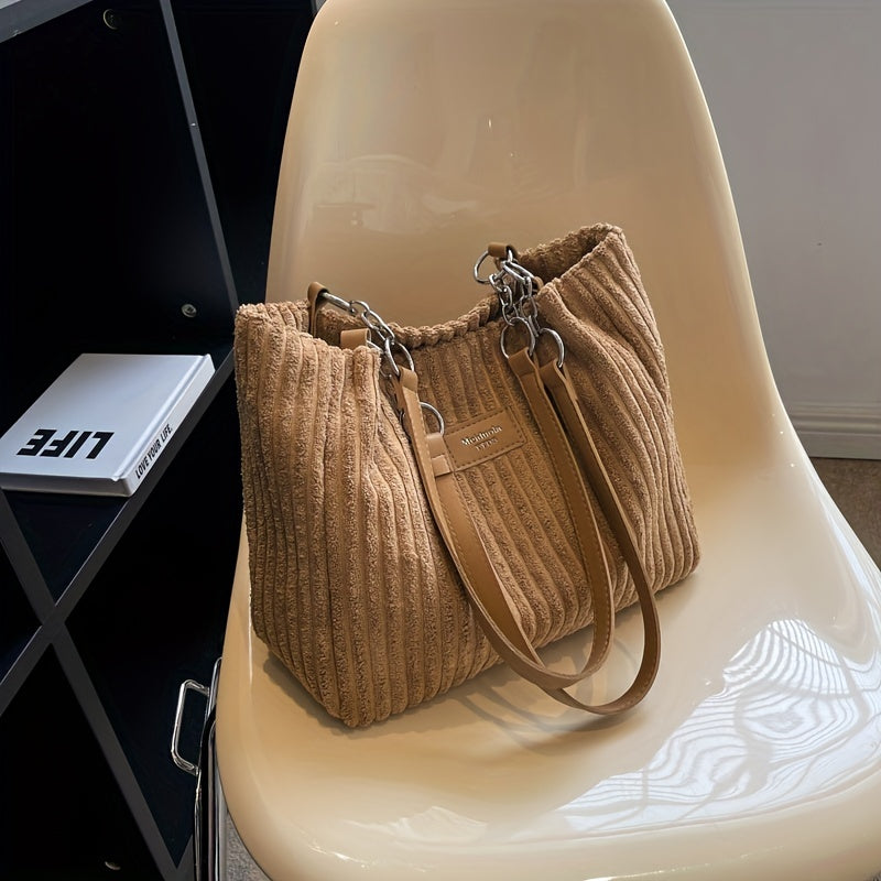 Flair. - Soft corduroy shoulder bag