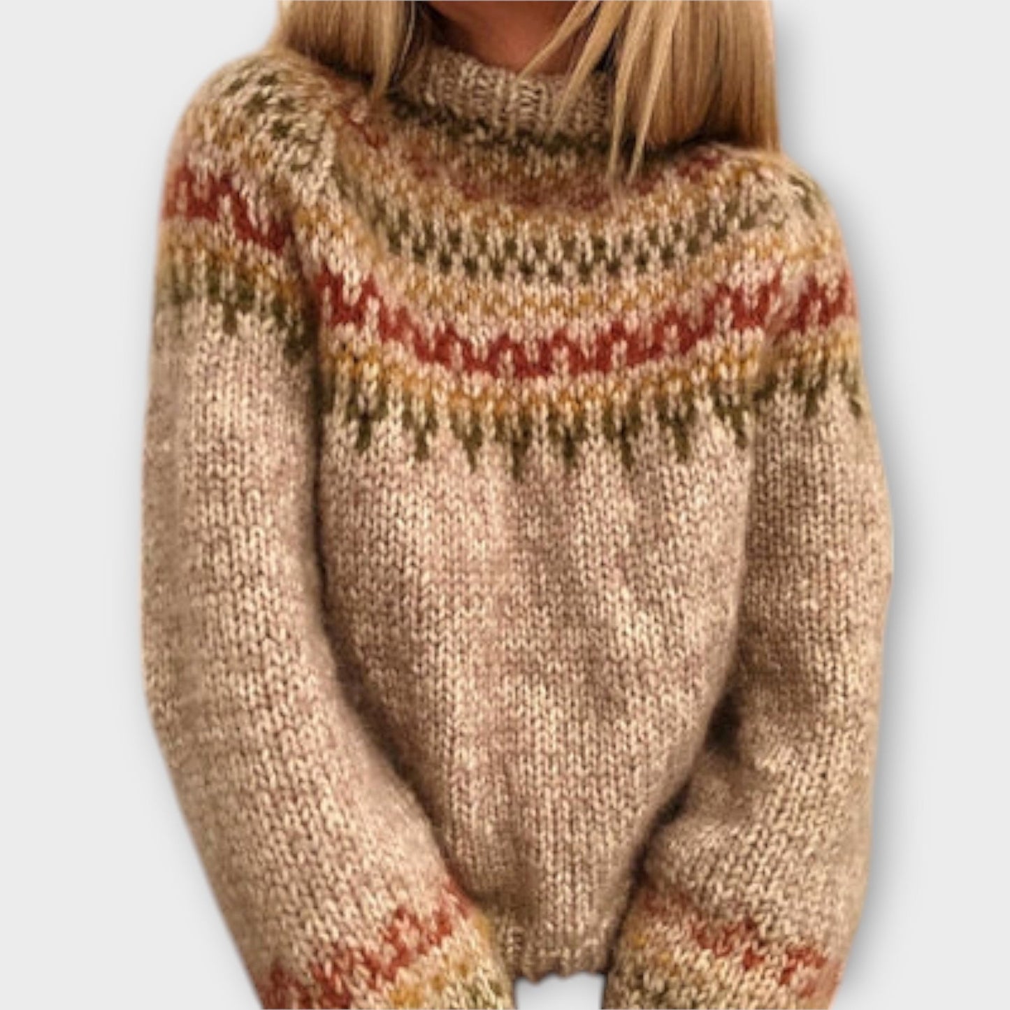 Helena - Soft Fair Isle Knitted Sweater