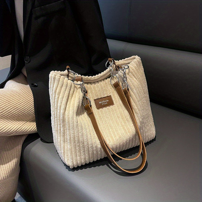Flair. - Soft corduroy shoulder bag