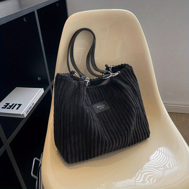 Flair. - Soft corduroy shoulder bag